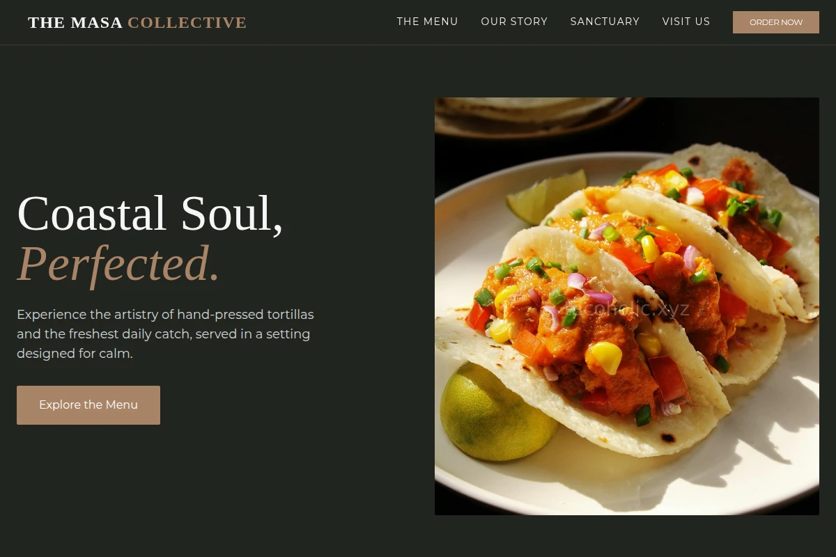 Menu Fish Tacos