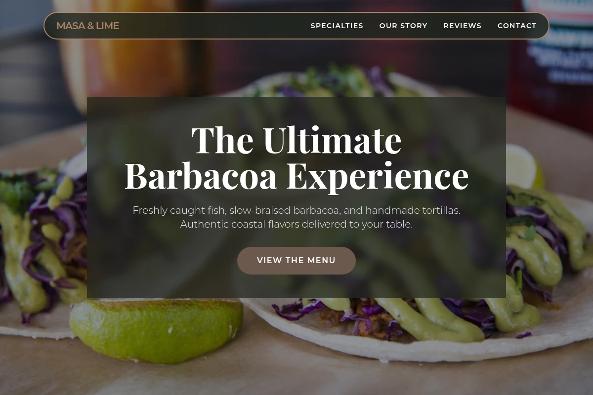 Barbacoa Fish Tacos