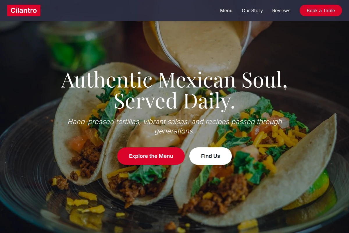 Cilantro Mexican Food