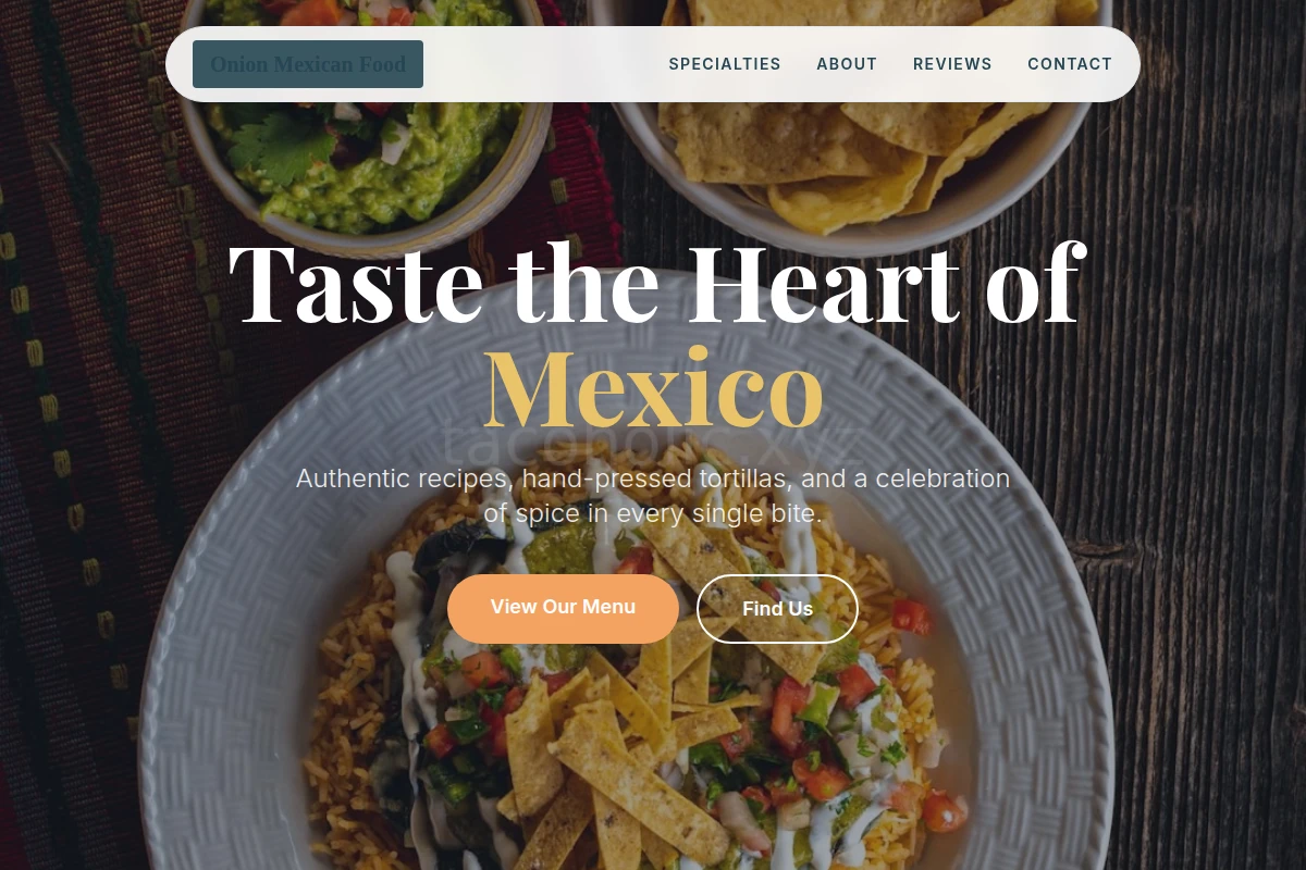 Onion Mexican Food