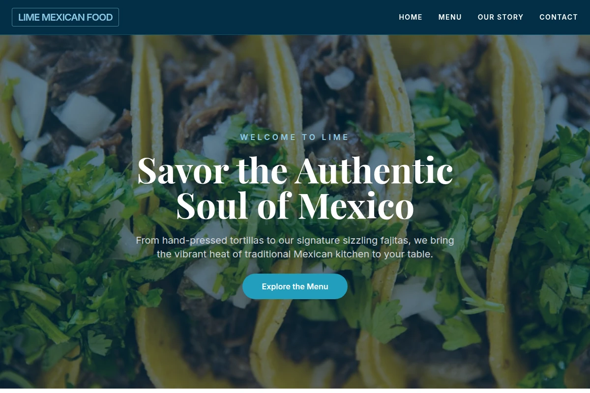Lime Mexican Food